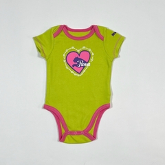 TALLE 3/6 MESES - BODY M/CORTA LIMA RIBETES ROSA - PUMA