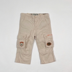 TALLE L (9/ 12 MESES) - PANTALON CARGO GABARDINA BEIGE - CHEEKY