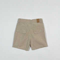 TALLE L (9/12MESES) - BERMUDA LINO BEIGE - CHEEKY - comprar online