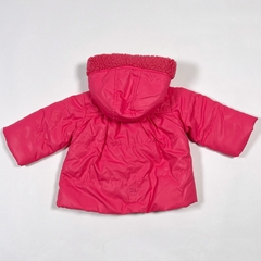 TALLE M - CAMPERA ABRIGO FUCSIA FORRADA CORDERITO - MIMO en internet