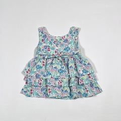 TALLE 2 - VESTIDO S/MANGA BLANCO FLORES - ARCHIE - comprar online