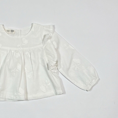 TALLE 9/12 MESES - BLUSA M/LARGA BLANCA BORDADA - COLLOKY en internet