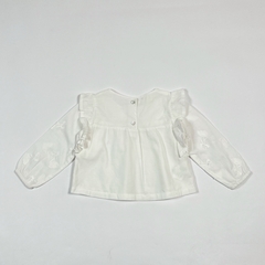 TALLE 9/12 MESES - BLUSA M/LARGA BLANCA BORDADA - COLLOKY - comprar online