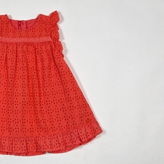 TALLE L (9 MESES) - VESTIDO S/MANGA BRODERY CORAL - MIMO - comprar online