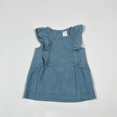 TALLE 12 MESES - BLUSA S/MANGA JEAN CELESTE VOLADOS - CARTERS