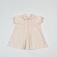 TALLE 3 MESES - VESTIDO M/CORTA CORDEROY ROSA BORDADO - TE COMO A BESOS - comprar online