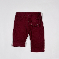 TALLE L (9 MESES) - PANTALON CORDEROY BORDO FORRADO EN ALGODON - MIMO - comprar online