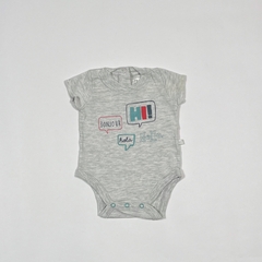 TALLE XS - BODY M/CORTA GRIS MELANGE - CHEEKY - comprar online