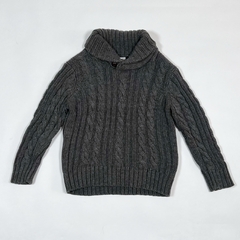 TALLE 4 - SWEATER TEJIDO HILO GRUESO GRIS OSCURO - OLD NAVY