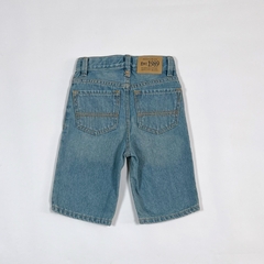 TALLE 5 - BERMUDA JEAN RIGIDO AZUL GASTADO - PLACE - Fiesta Vintage