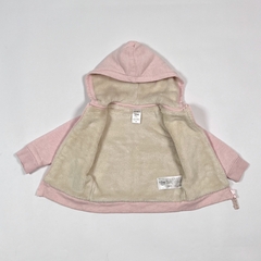 TALLE 12 MESES - CAMPERA ALGODON ROSA MELANGE FORRADA EN PELITO - CARTES - comprar online