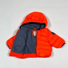 TALLE 0/6 MESES - CAMPERA ABRIGO NARANJA FLUOR FORRADA EN ALGODON - GAP - comprar online