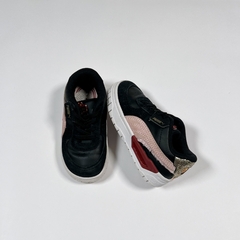 TALLE EUR 25 (SUELA 18 CM) - ZAPATILLA CUERO NEGRA COMBINADA - PUMA - comprar online