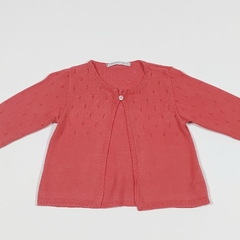 TALLE 6 MESES - CAMPERA TEJIDA ROJA - MAGDALENA ESPOSITO - comprar online