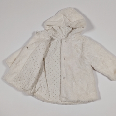 TALLE L - CAMPERA ABRIGO PELITO FORRADA PINTAS BEIGE - CHEEKY en internet