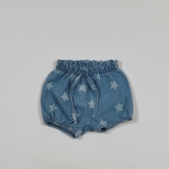 TALLE S ( 3/6 MESES ) - SHORT JEAN LIVIANO ESTRELLAS - CHEEKY