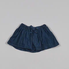 TALLE 3/6 MESES - POLLERA SHORT JEAN AZUL - GAP