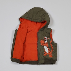 TALLE 6/9 MESES - CHALECO ABRIGO VERDE TIGGER FORRADO POLAR NARANJA - DISNEY - comprar online