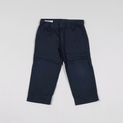 TALLE 2 AÑOS - PANTALON GABARDINA CORTE CHINO AZUL - PETIT ENFANT