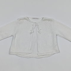 TALLE 24 MESES - CAMPERA TEJIDA BLANCA - MAGDALENA ESPOSITO