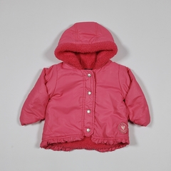 TALLE L ( 9 MESES ) - CAMPERA ABRIGO FUCSIA - MIMO