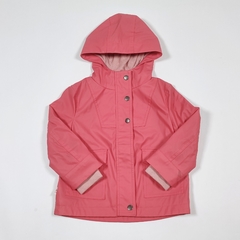 TALLE 2 - CAMPERA IMPERMEABLE ROSA FORRADA EN POLAR - HUSH PUPPIES