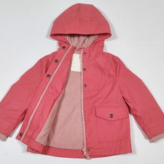 TALLE 2 - CAMPERA IMPERMEABLE ROSA FORRADA EN POLAR - HUSH PUPPIES en internet