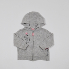 TALLE 12 MESES - CAMPERA ALGODON RUSTICO GRIS FLAMENCOS - CARTERS - comprar online