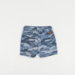 TALLE 6 MESES - SHORT GABARDINA ELASTIZADO CAMUFLADO AZUL - MINIMIMO - comprar online