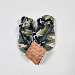 TALLE 20 ( SUELA 13 CM ) - OJOTAS CAMUFLADAS VERDE C/ETIQUETA - HAVAIANA - comprar online