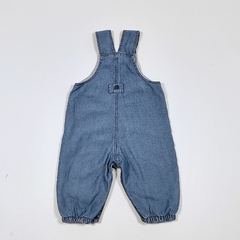 TALLE 6 MESES - JARDINERO JEAN LARGO AZUL FORRADO EN ALGODON - BABYCOTTONS - comprar online