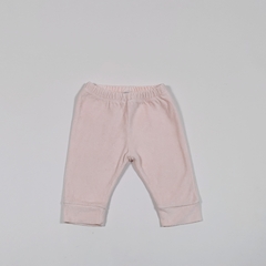 TALLE M ( 6/9 MESES ) - PANTALON TOWEL ROSA FORRADO EN ALGODON - CHEEKY