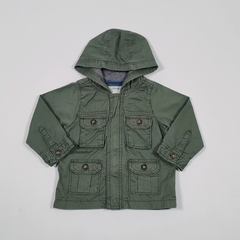 TALLE 18 MESES - PARKA GABARDINA VERDE - CARTERS