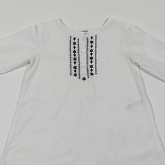 TALLE 18 MESES - CAMISOLA M/LARGA BLANCA BORDADO NEGRO - CARTERS - comprar online