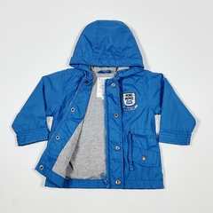 TALLE L ( 9 MESES ) - CAMPERA ROMPEVIENTO AZUL FRANCIA FORRADA EN ALGODON - MIMO - comprar online