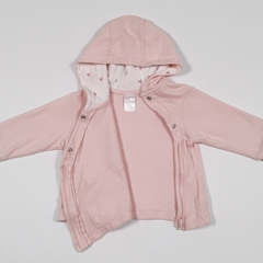 TALLE 4/6 MESES - CAMPERA ALGODON RUSTICO ROSA BOLSILLO CARITA C/CAPUCHA - H&M - comprar online