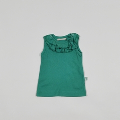 TALLE S ( 0/3 MESES ) - REMERA MORLEY S/MANGA VERDE VOLADOS - MIMO