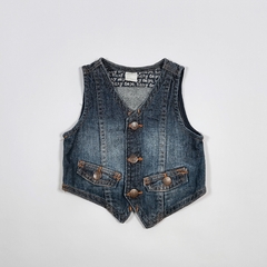 TALLE 9/12 MESES - CHALECO JEAN AZUL - H&M
