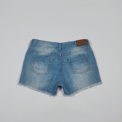 TALLE 12 - SHORT JEAN RIGIDO CELESTE DESFLECADO - MIMO - comprar online