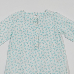 TALLE 2 AÑOS - CAMISOLA M/LARGA BLANCA CONEJOS CELESTES - CARTERS - comprar online