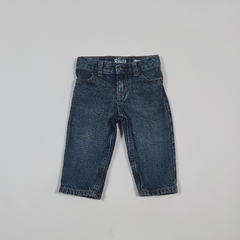 TALLE 6 MESES - JEAN AZUL GASTADO CINTURA AJUSTABLE - OSHKOSH