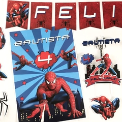 Kit decoración para cumpleaños Hombre Araña Spiderman