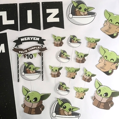 Kit decoración para cumpleaños Yoda bebe - comprar online