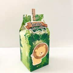 Milk box 3D con figuras en relieve Selva bebe