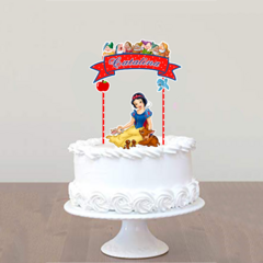 Cake topper Pincho Adorno torta Personalizado Blanca Nieves 1