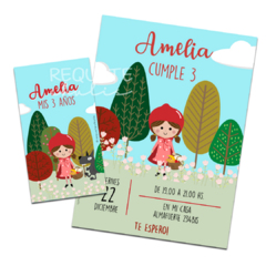 Kit imprimible deco básico Caperucita Roja - comprar online