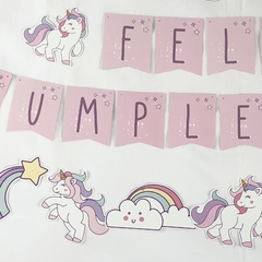 Kit decoración para cumpleaños Unicornio pastel en internet