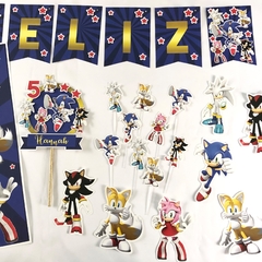 Kit decoración para cumpleaños Sonic - comprar online