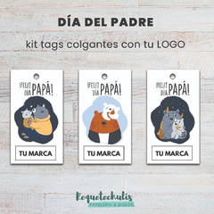 Tags Etiquetas colgantes Día del Padre con tu marca o logo emprendedor