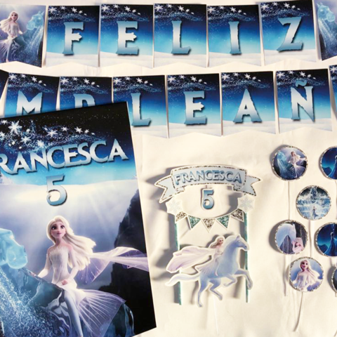 Kit decoración para cumpleaños Frozen II el Nokk